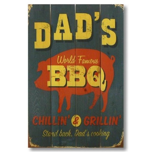 Wile E. Wood Wile E. Wood WDWB1420 14 x 20 Dads BBQ Wood Art WDWB1420